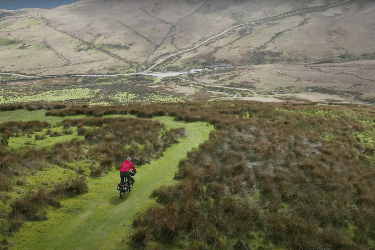 E-bike on multi-day adventure ride